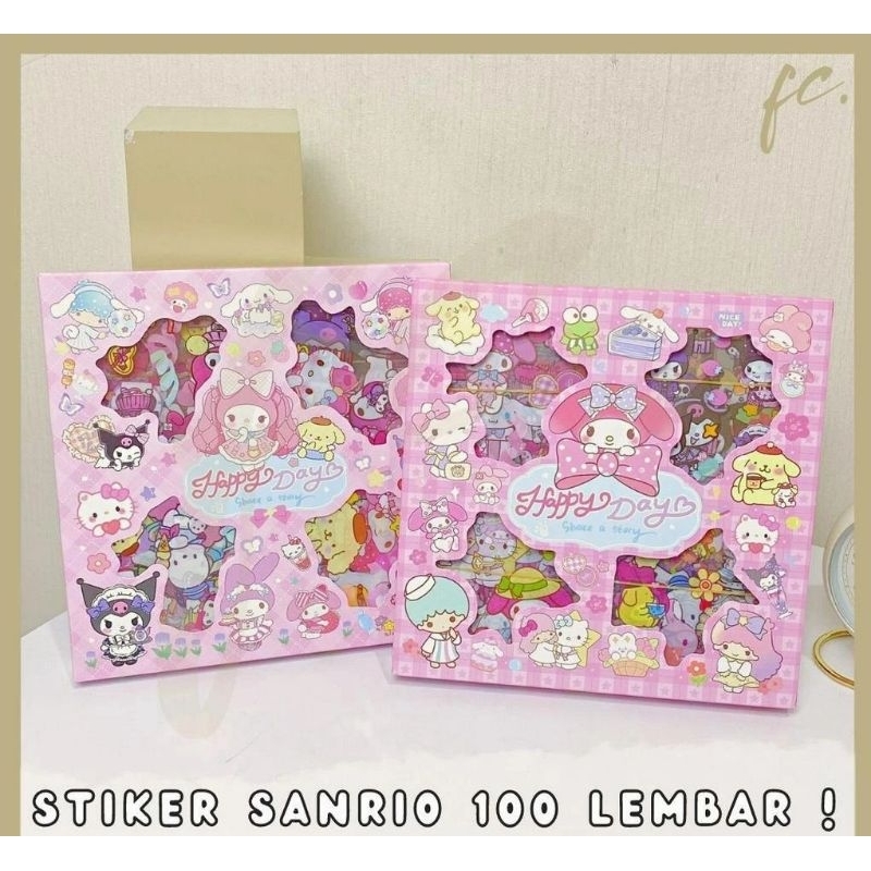 Jual Stiker Sanrio Characters Melody Kuromi Isi Pcs Box Shopee