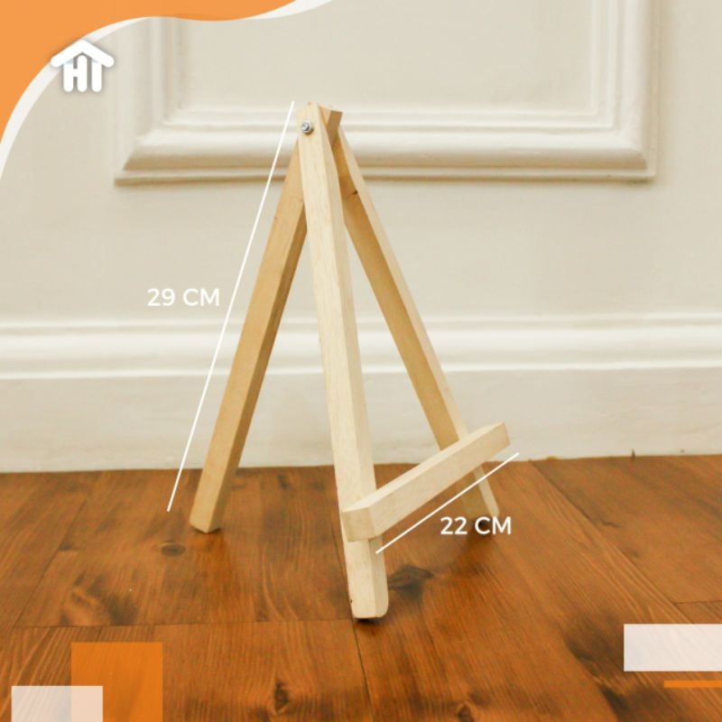 Jual Wooden Easel Tripod Stand Kayu Photo Lukis 30cm Shopee Indonesia