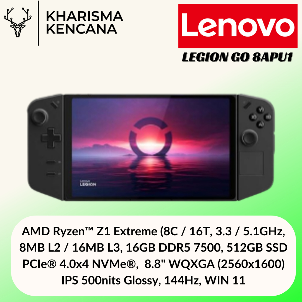 Jual Lenovo Legion Go Apu Id Ryzen Z Extreme Gb Tb Wqxga