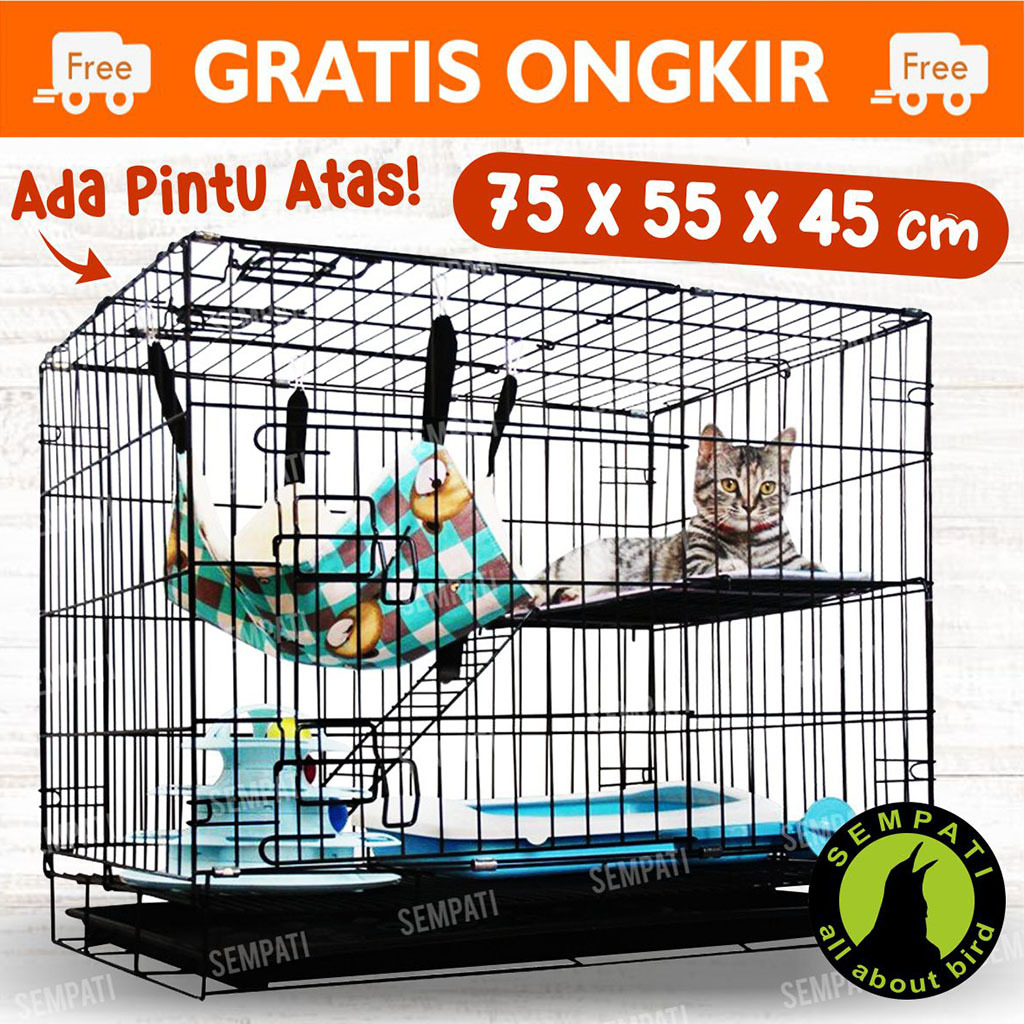 Jual Sangkar Kucing Standar Size Jumbo XL Ekonomis Sangkar Kandang