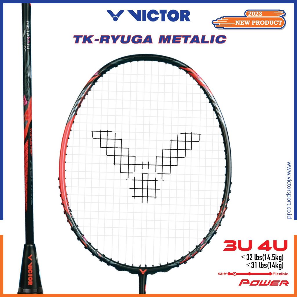 Jual Raket Badminton Victor Thruster K Ryuga Metallic Original Tk