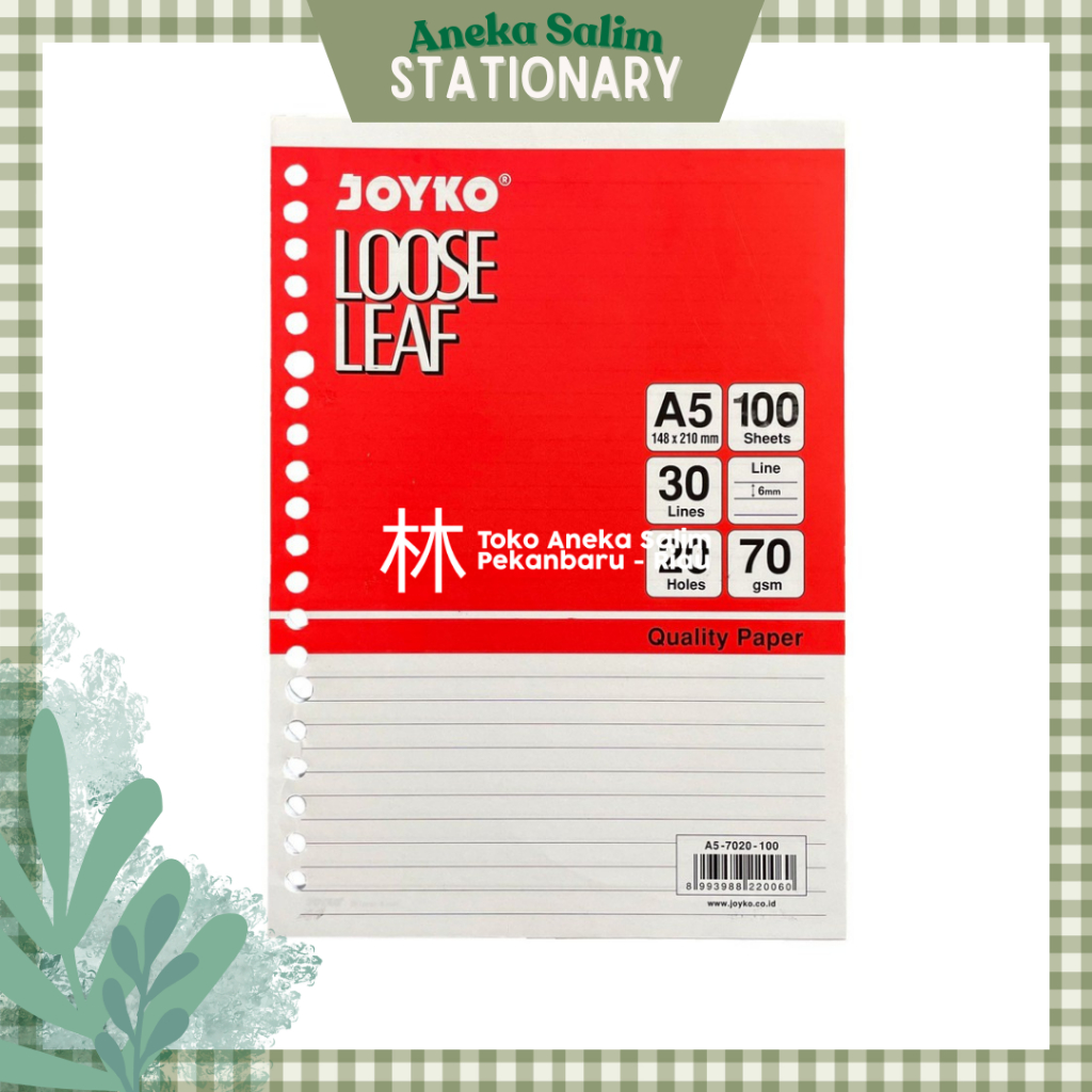 Jual Anekasalim Loose Leaf Isi Kertas Binder Joyko A