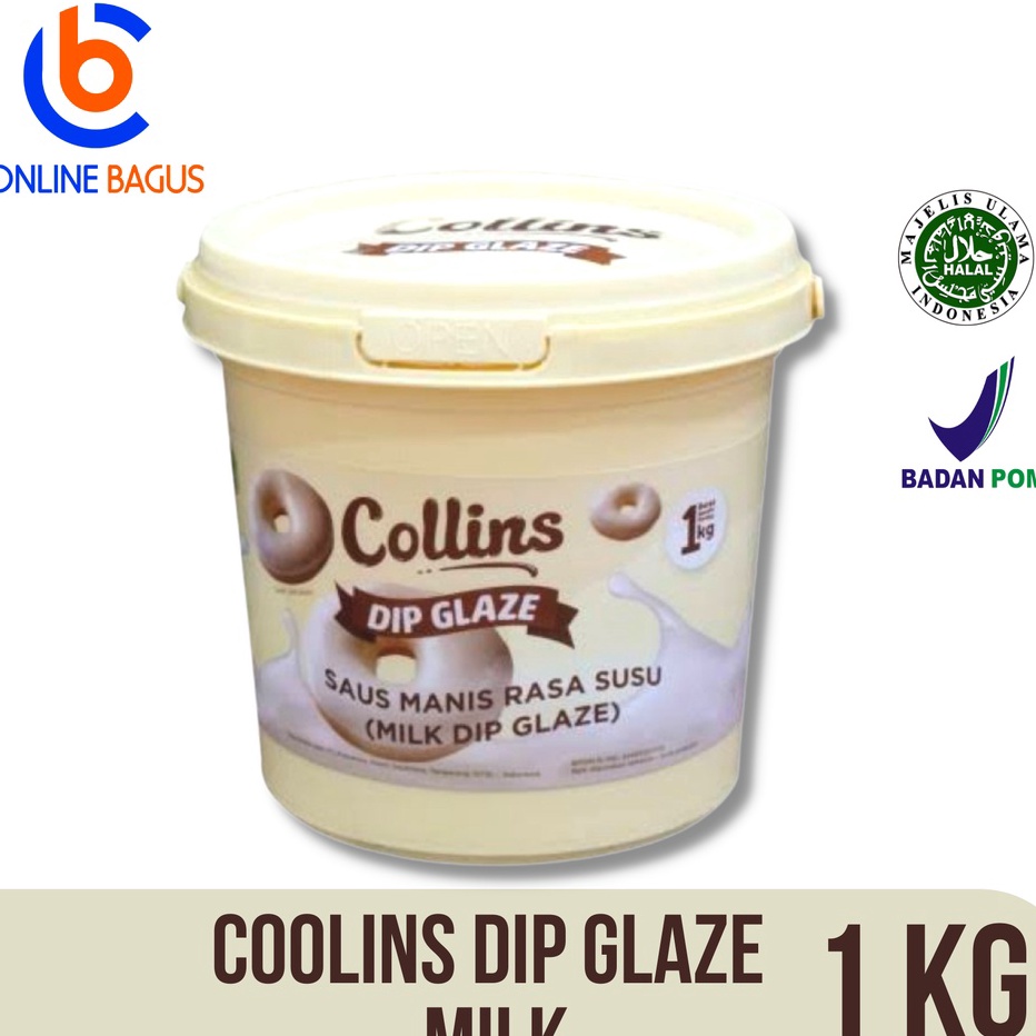 Jual Harga Terendah COLLINS DIP GLAZE TOPPING DONAT PISANG NUGGET 1 KG