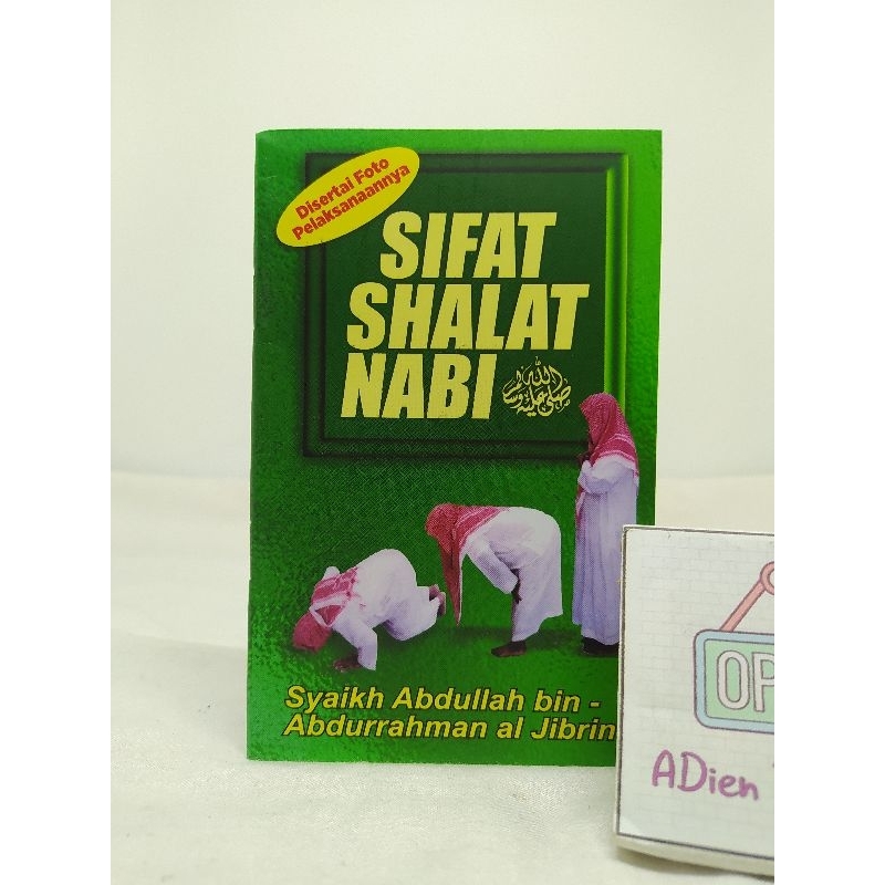 Jual Buku Saku Sifat Shalat Nabi Syaikh Abdullah Bin Abdurrahman Al