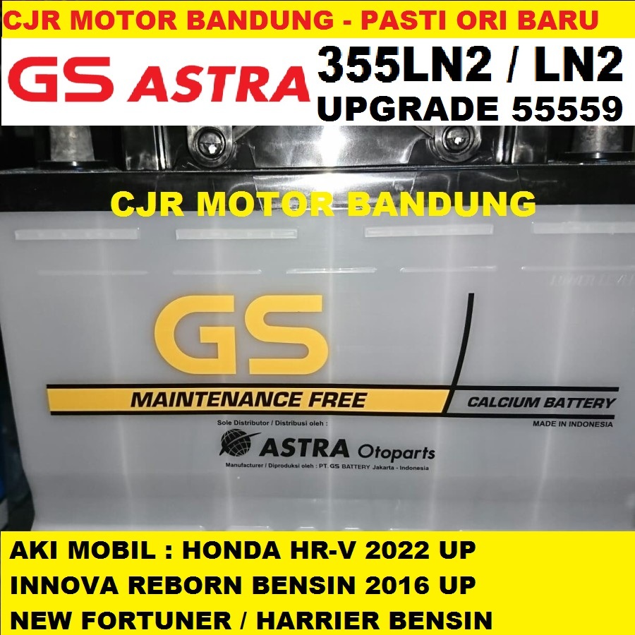 Jual Aki Gs Astra Ori Ln Ah Aki Mobil Hrv H Rv Innova Zenix New