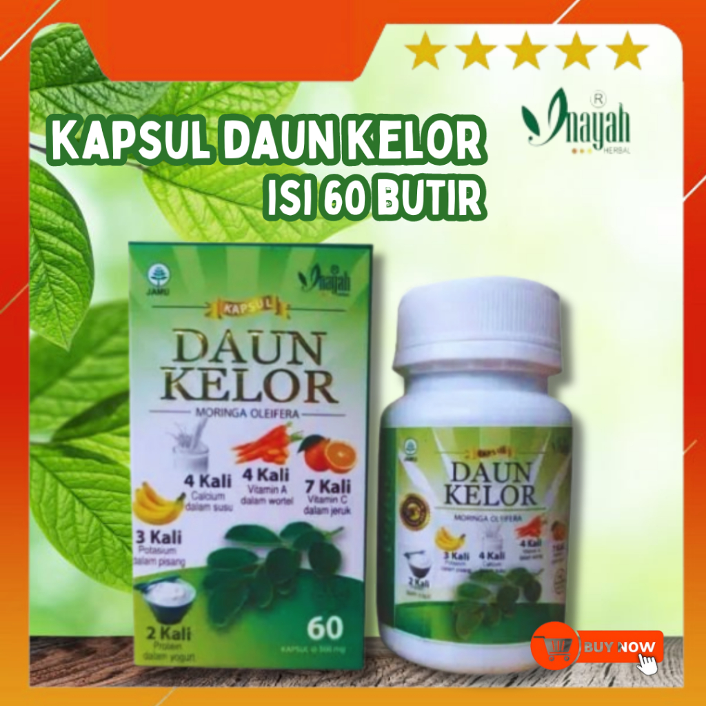 Jual Kapsul Daun Kelor Inayah Ekstrak Kapsul Daun Kelor Moringa