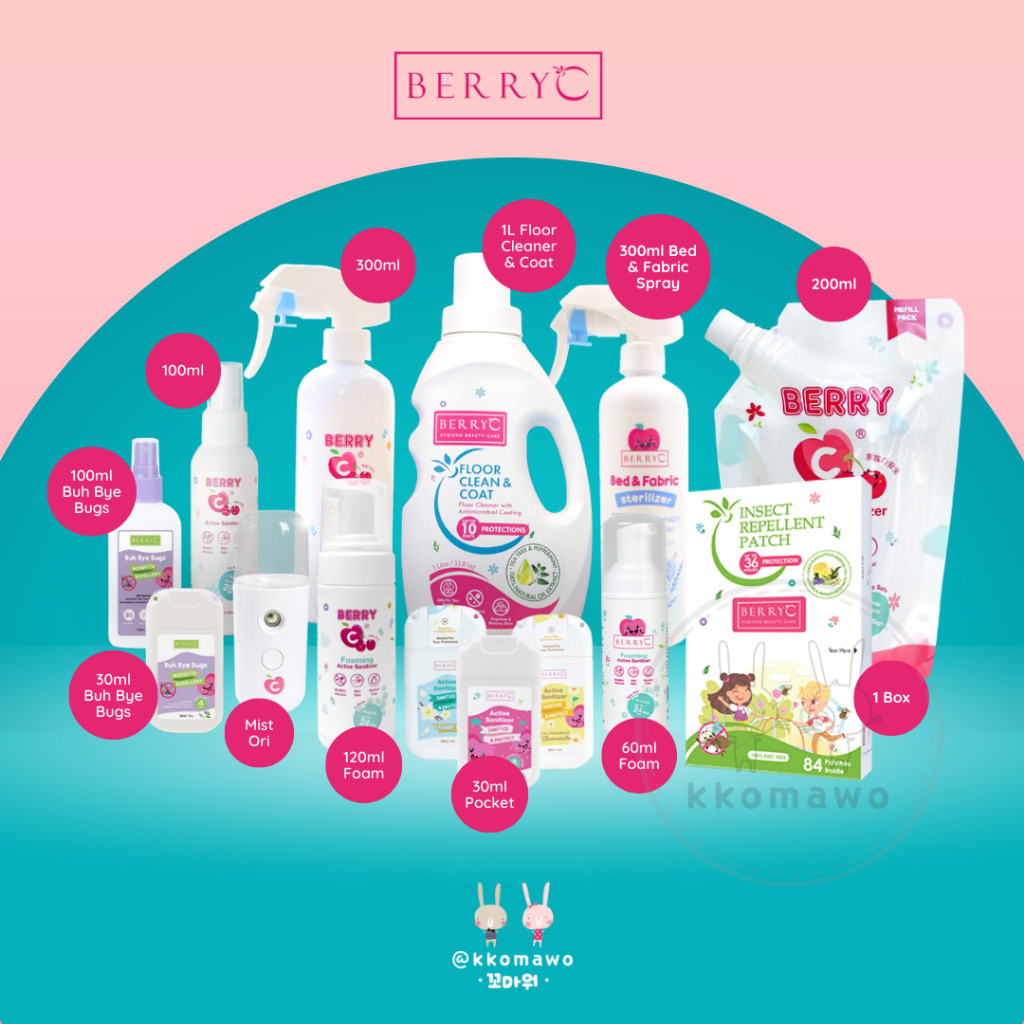 Jual BerryC Berry C Active Sanitizer Spray Foam Refill Mist