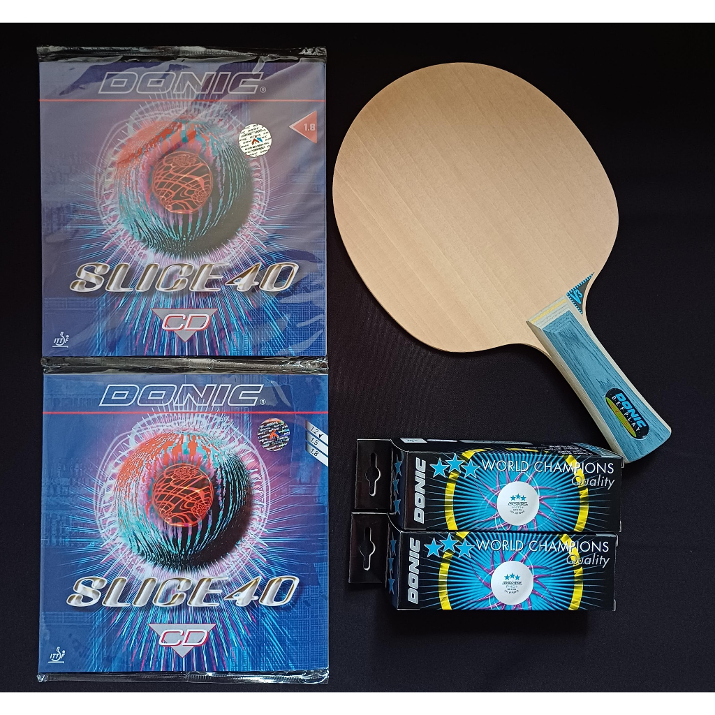 Jual Bat Pingpong Pemain Chopper Donic Defplay Plus Karet Donic Slice