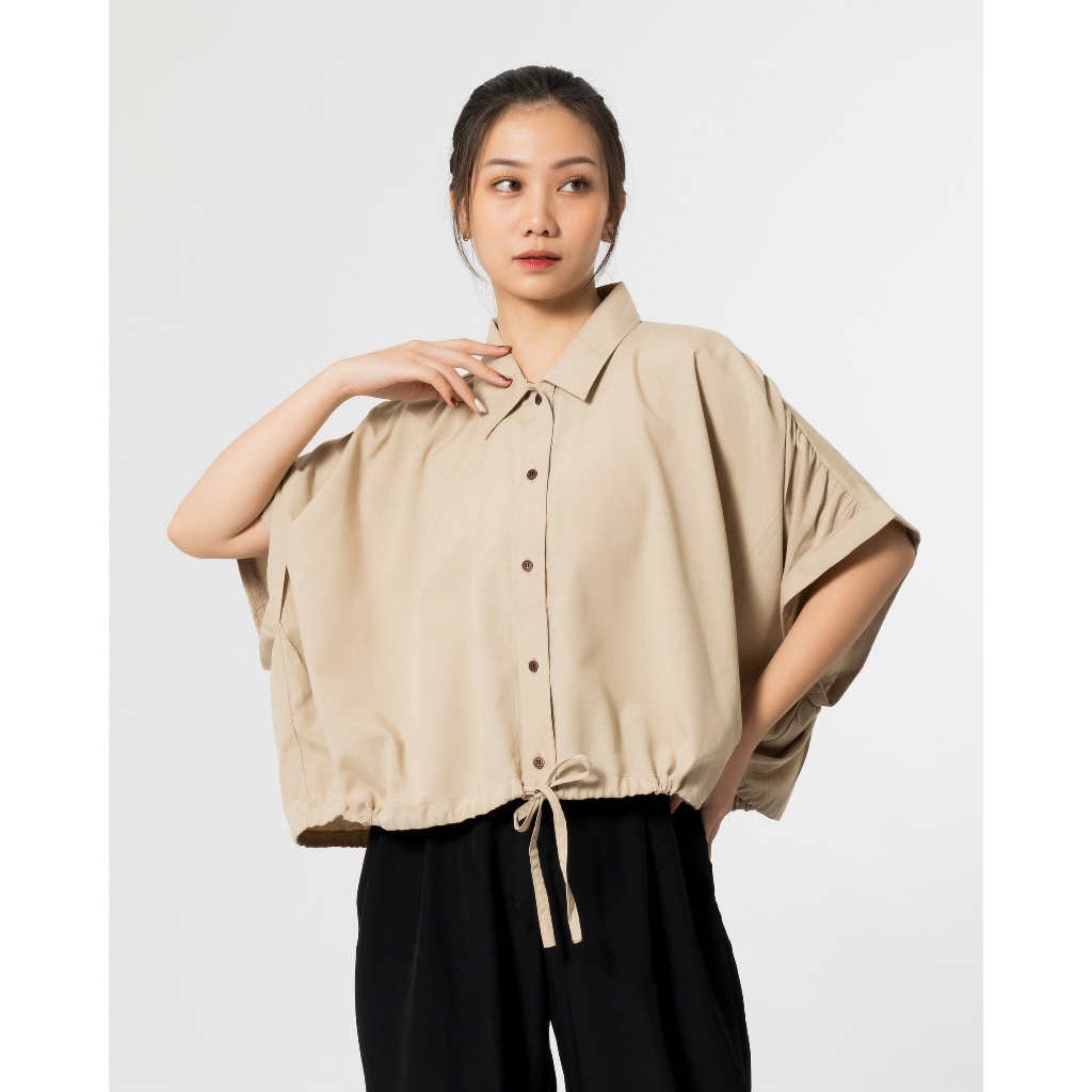 Jual MALOVA Thea Batwing Shirt Kemeja Formal Wanita Lengan Pendek