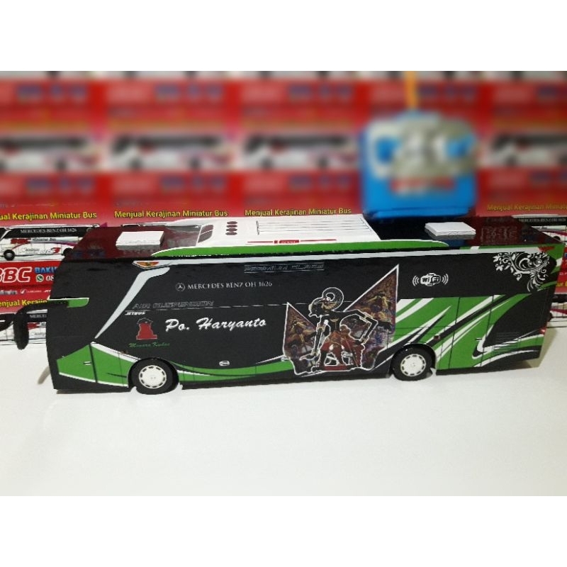 Jual Miniatur Bus RC Po Haryanto FATAMORGANA Remot Control DETIL