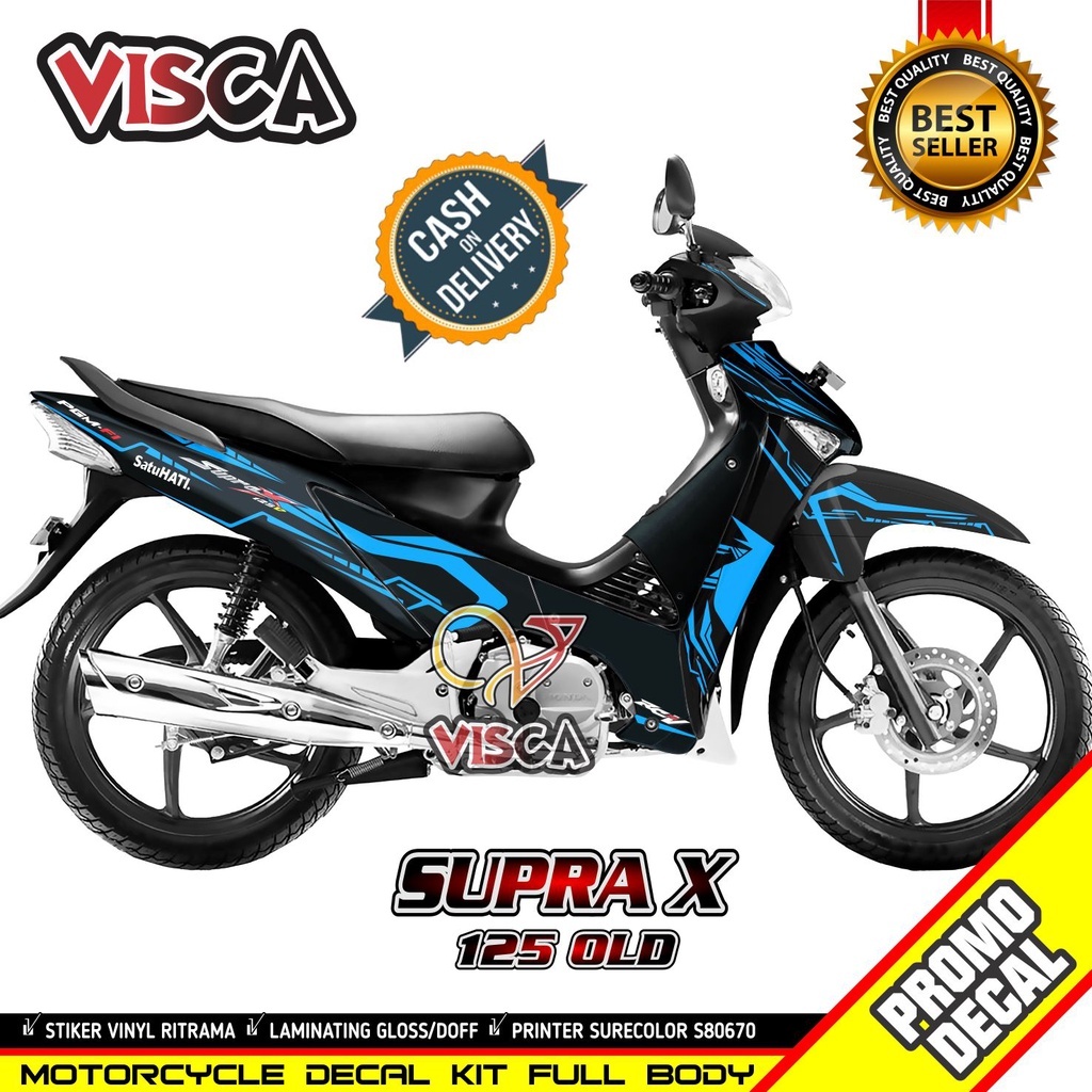 Jual Decal Supra X Lama Modif Keren Stiker Supra X Lama Full