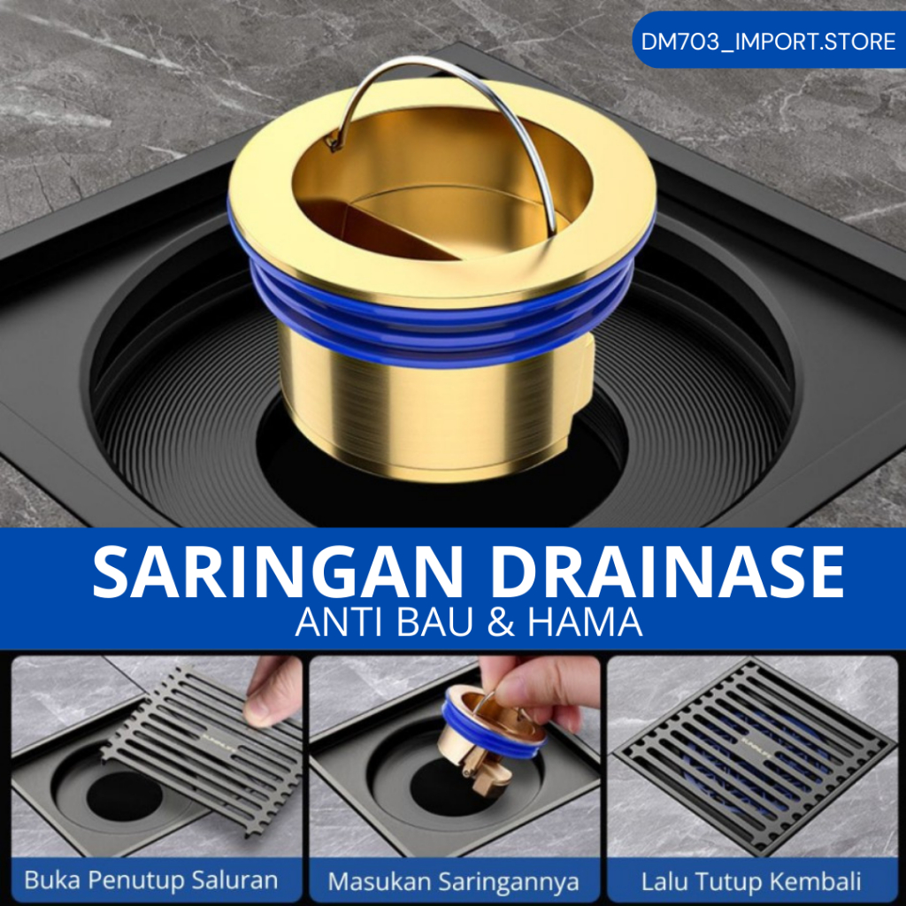 Jual Penutup Katup Saringan Pembuangan Air Floor Drain Kamar Mandi