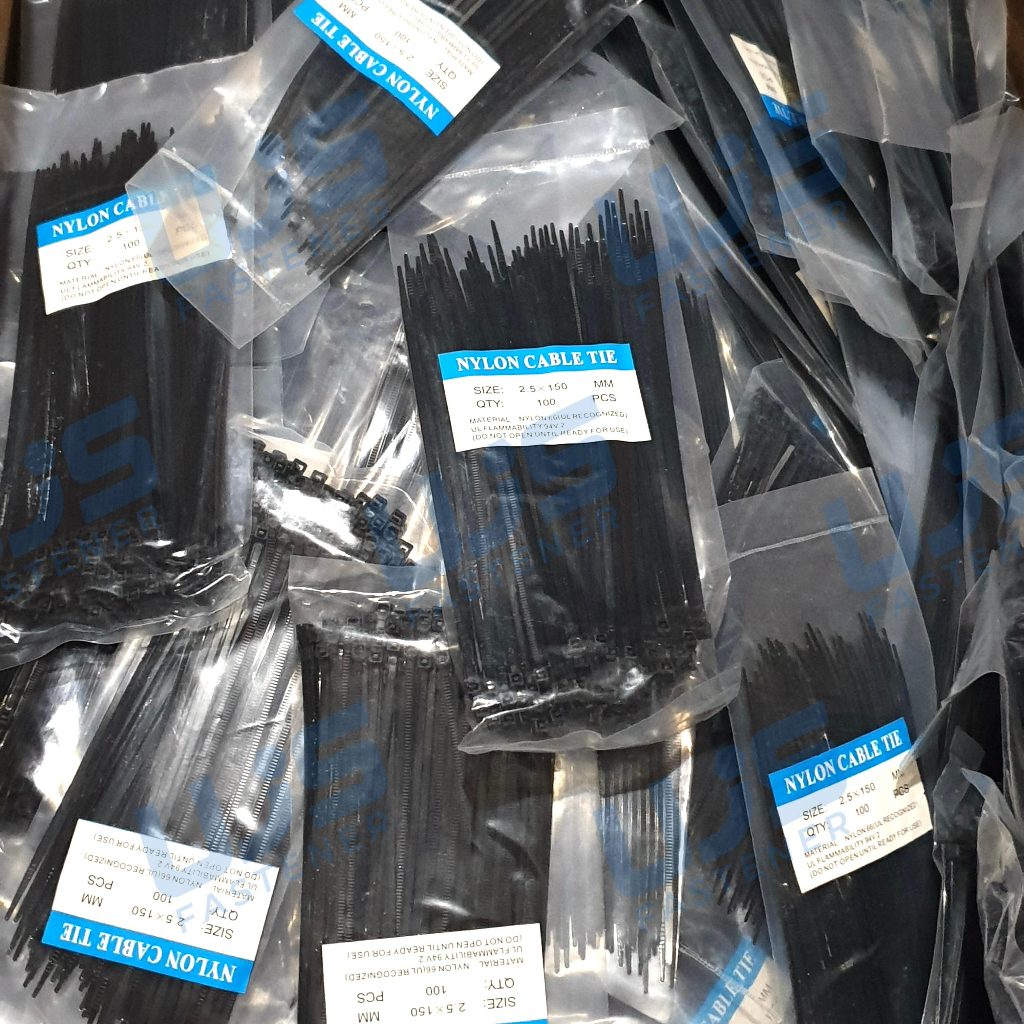 Jual Kabel Tis X Mm Cm Hitam Cable Ties Tali Strip Segel Plastik