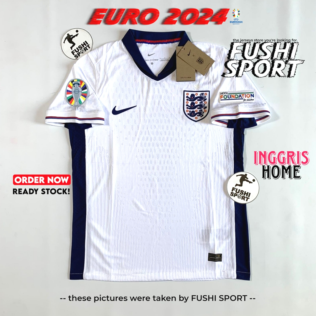 Jual Player Issue Jersey Baju Bola Inggris Home EU 2024 New Drifit