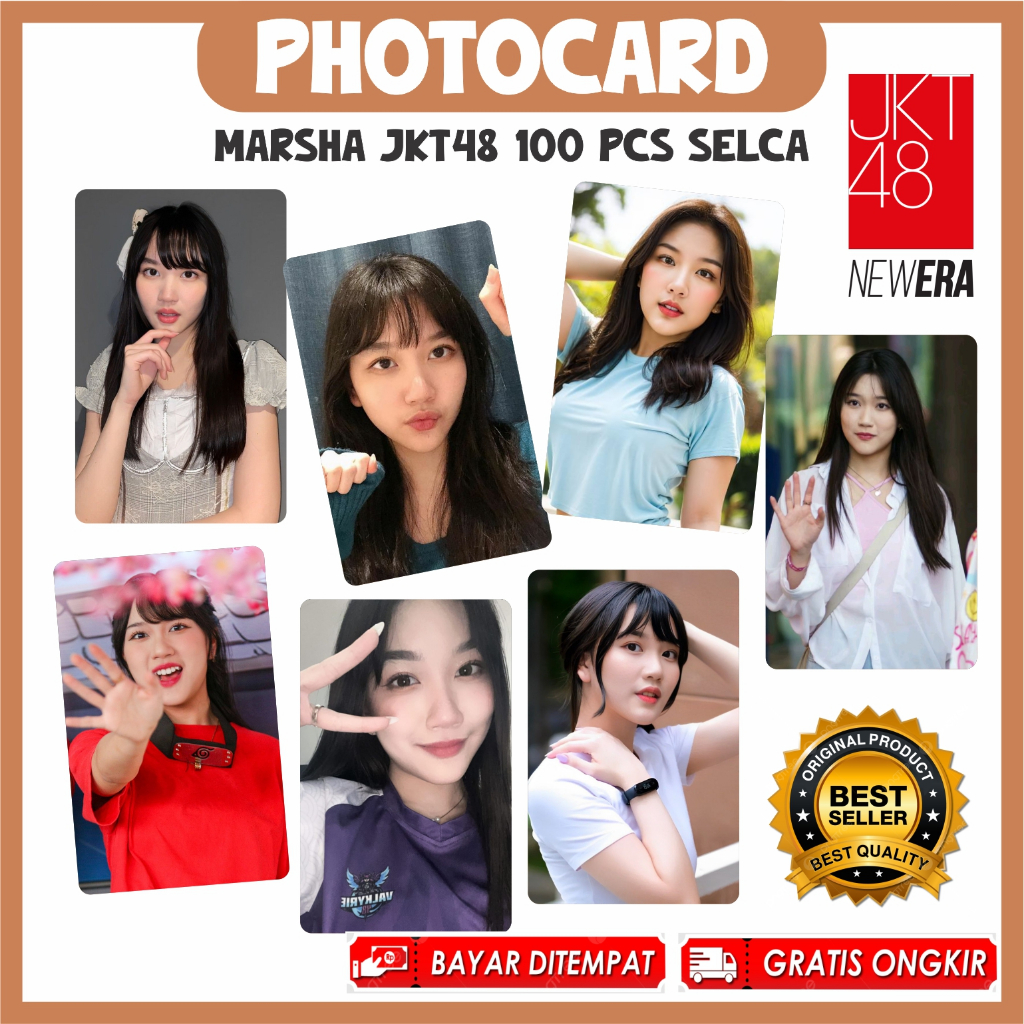 Jual Photocard Marsha Jkt48 Selca 100 Pcs Bonus Innerslave 100pcs Bisa