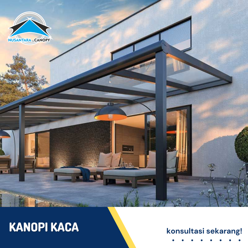 Jual Canopy Atap Kaca Bergaransi Bogor Kanopi Tempered Glass