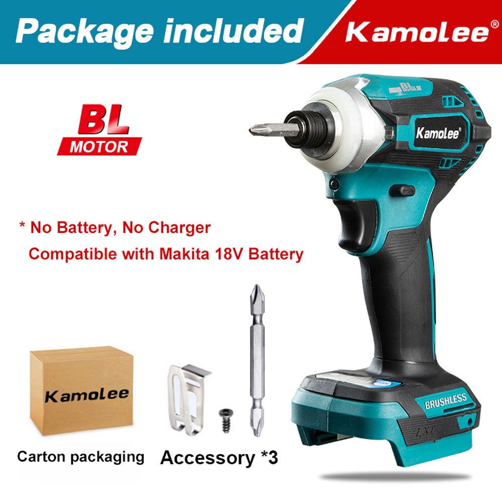 Jual Kamolee Impact Drivers Nm Speed Brushless Obeng Elektrik