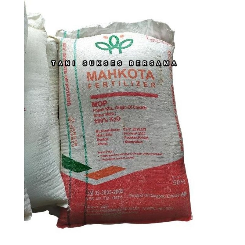 Jual Pupuk Mahkota Kcl 50 Kg Shopee Indonesia