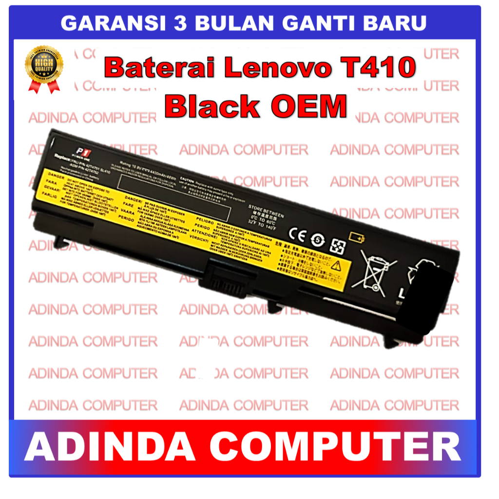 Jual Baterai Lenovo Thinkpad T T I T T T W W T