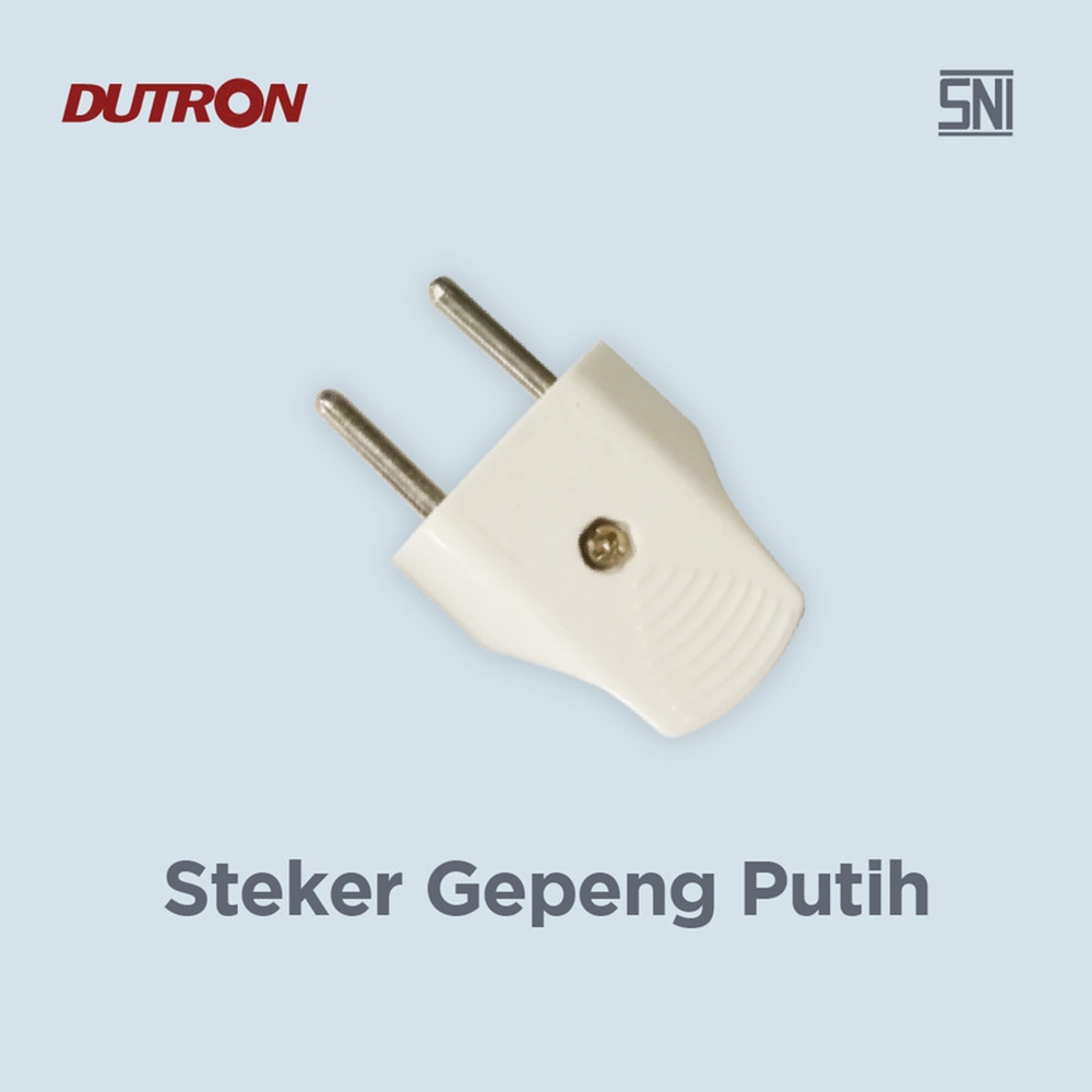 Jual Steker Gepeng Dutron Steker Biasa Gepeng Dutron Putih Hitam SNI