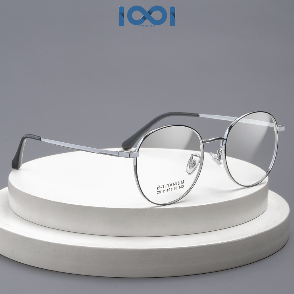 Jual IOOI Eyewear Kacamata Bulat Titanium Bisa Anti Radiasi