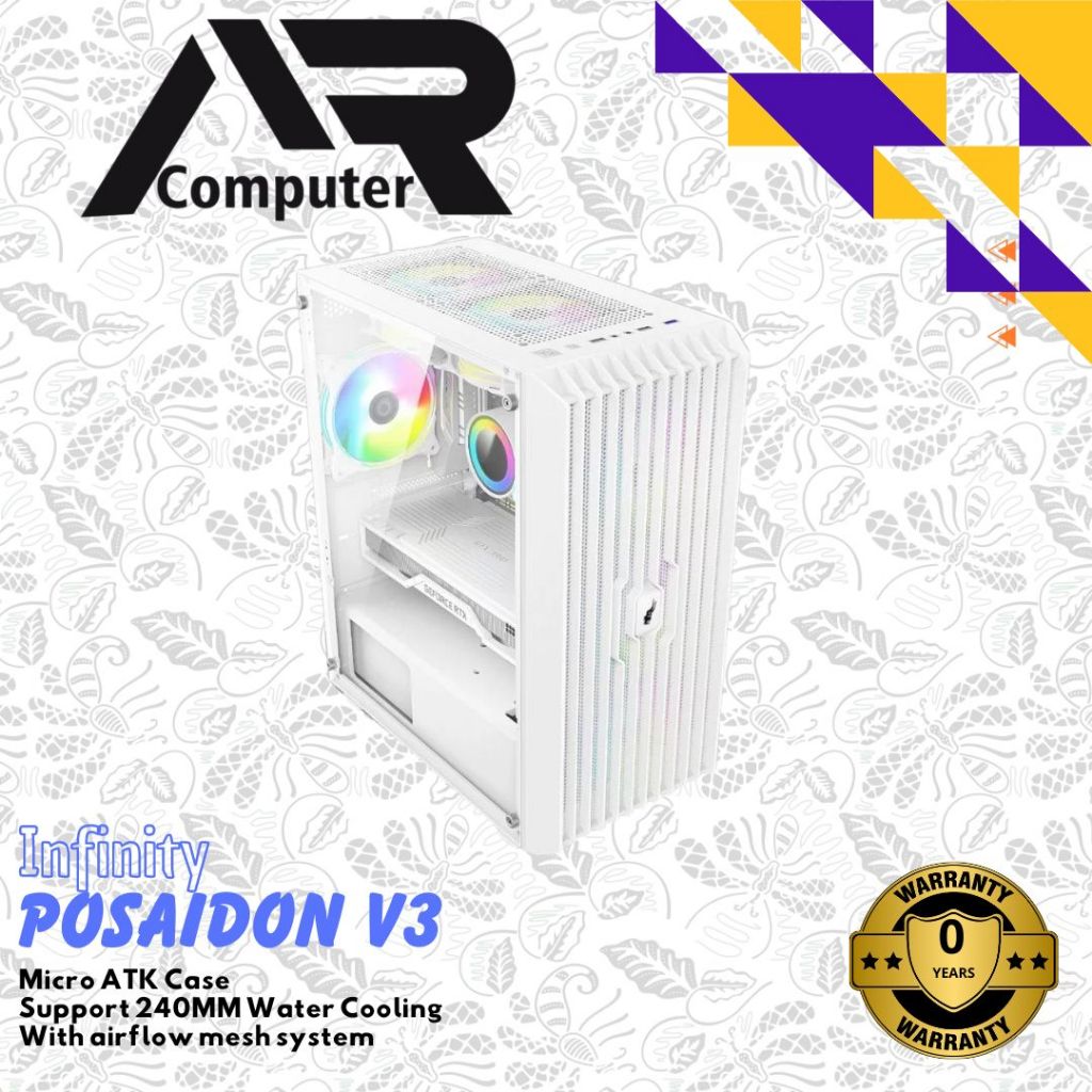 Jual Casing Infinity Poseidon V Matx Temperred Glass Poseidon V