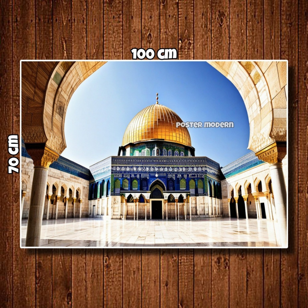 Jual Lukisan Cetak Poster Masjid Al Aqsa Ukuran Jumbo Code