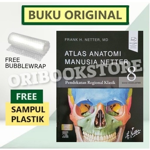 Jual ORIGINAL ATLAS ANATOMI MANUSIA EDISI 8 FRANK H NETTER FREE