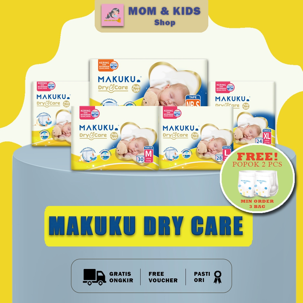 Jual Kemasan Ekonomis Makuku Diapers Dry Care Nb Xxl Popok Celana