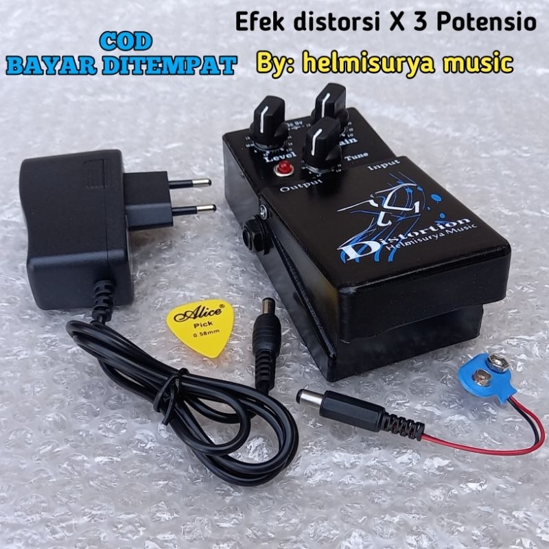 Jual Efek Gitar Efek Distorsi X Dan Adaptor Suara Mantap Shopee