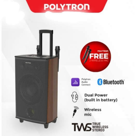 Jual Polytron Speaker Aktif Inch Trolley Portable Paspro F