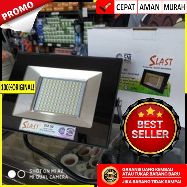 Jual Lampu Sorot Kap Jalan Floodlight Led 50 Watt Slast SLE 50 Murah