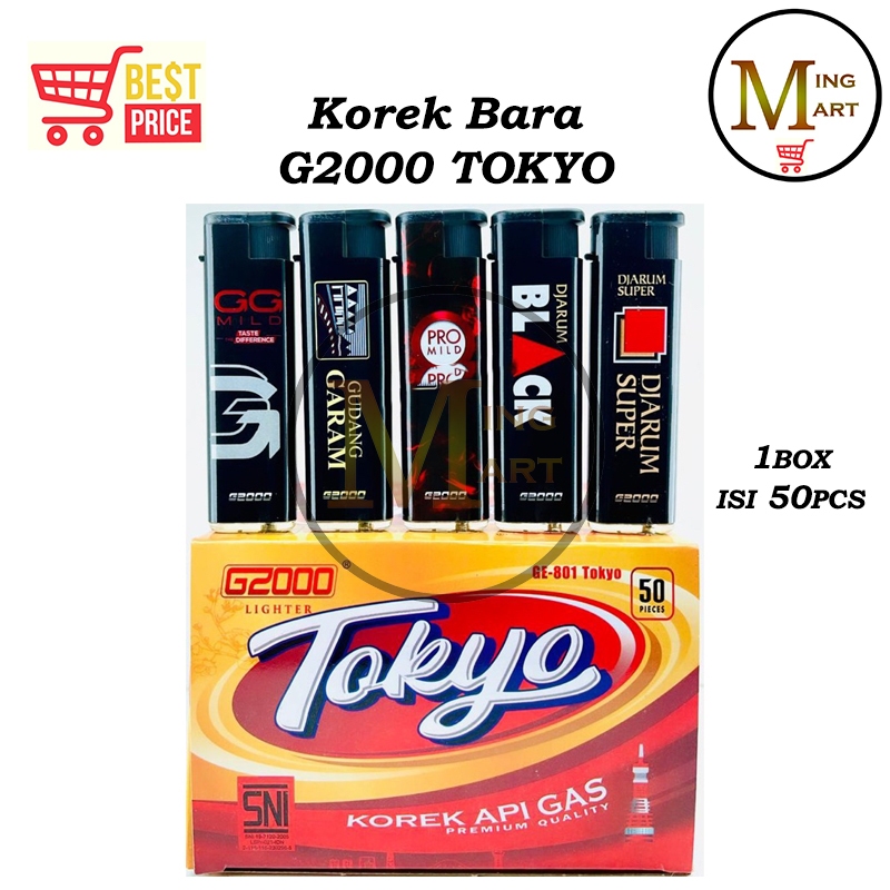 Jual Korek Bara G2000 Tokyo 1Kotak Isi 50Pcs Shopee Indonesia