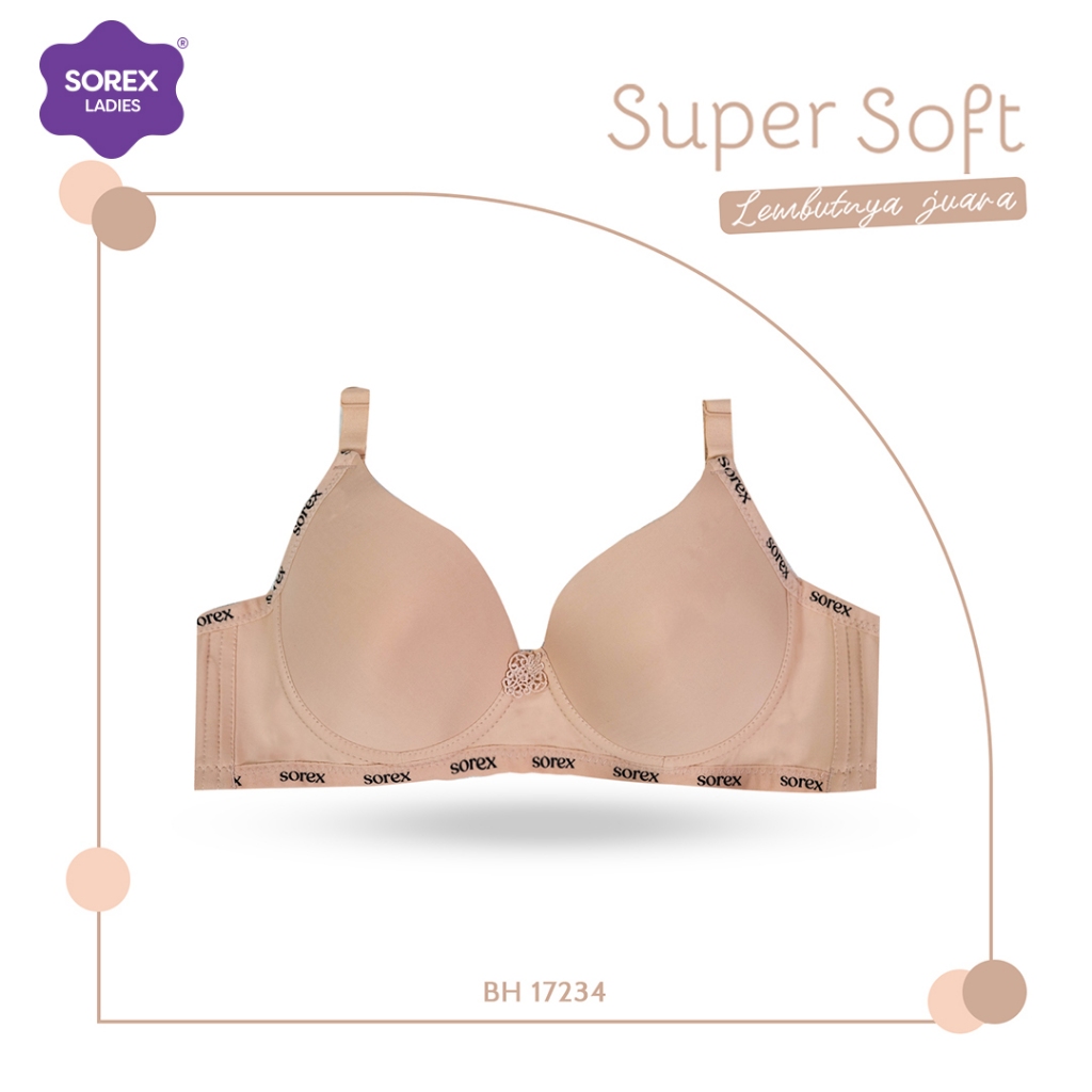 Jual Sorex Bra Busa Sedang Kawat Kait Setara Cup B C Super Soft Cup