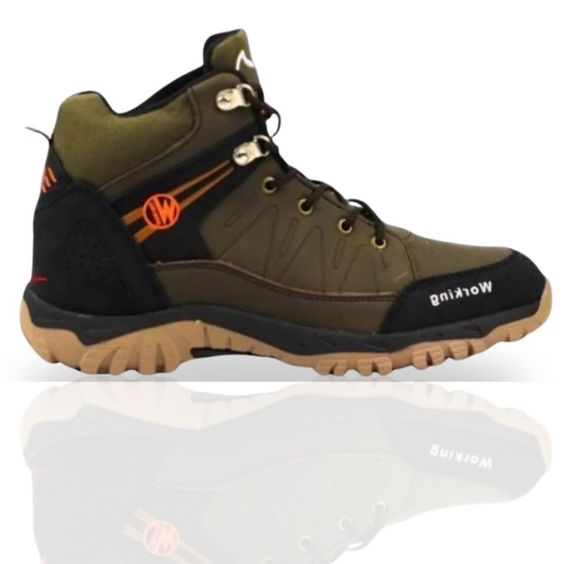 Jual Sepatu Boot Pria Hiking Touring Bikers Spatu Gunung Cowok Tracking