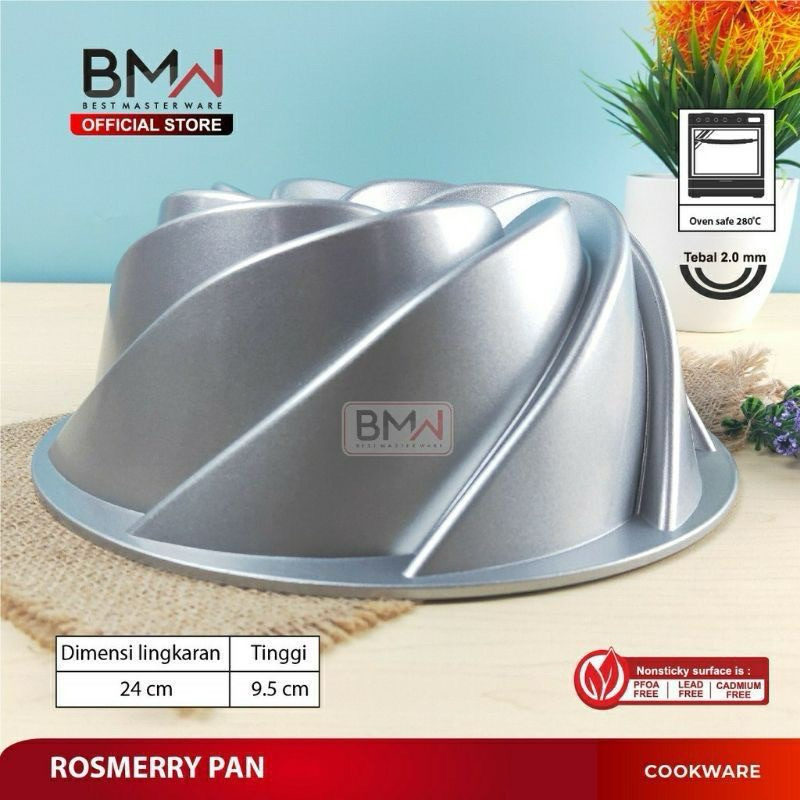 Jual PROMO Loyang Kue Bolu Rosemar Round Aluminium Premium ANTI LENGKET