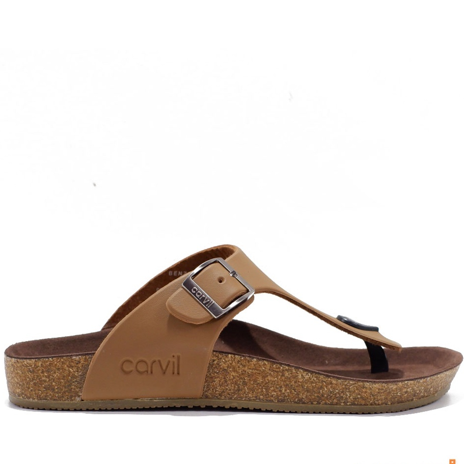 Jual Carvil Benzo Sendal Japit Casual Kulit Sintetis Pria Sandal