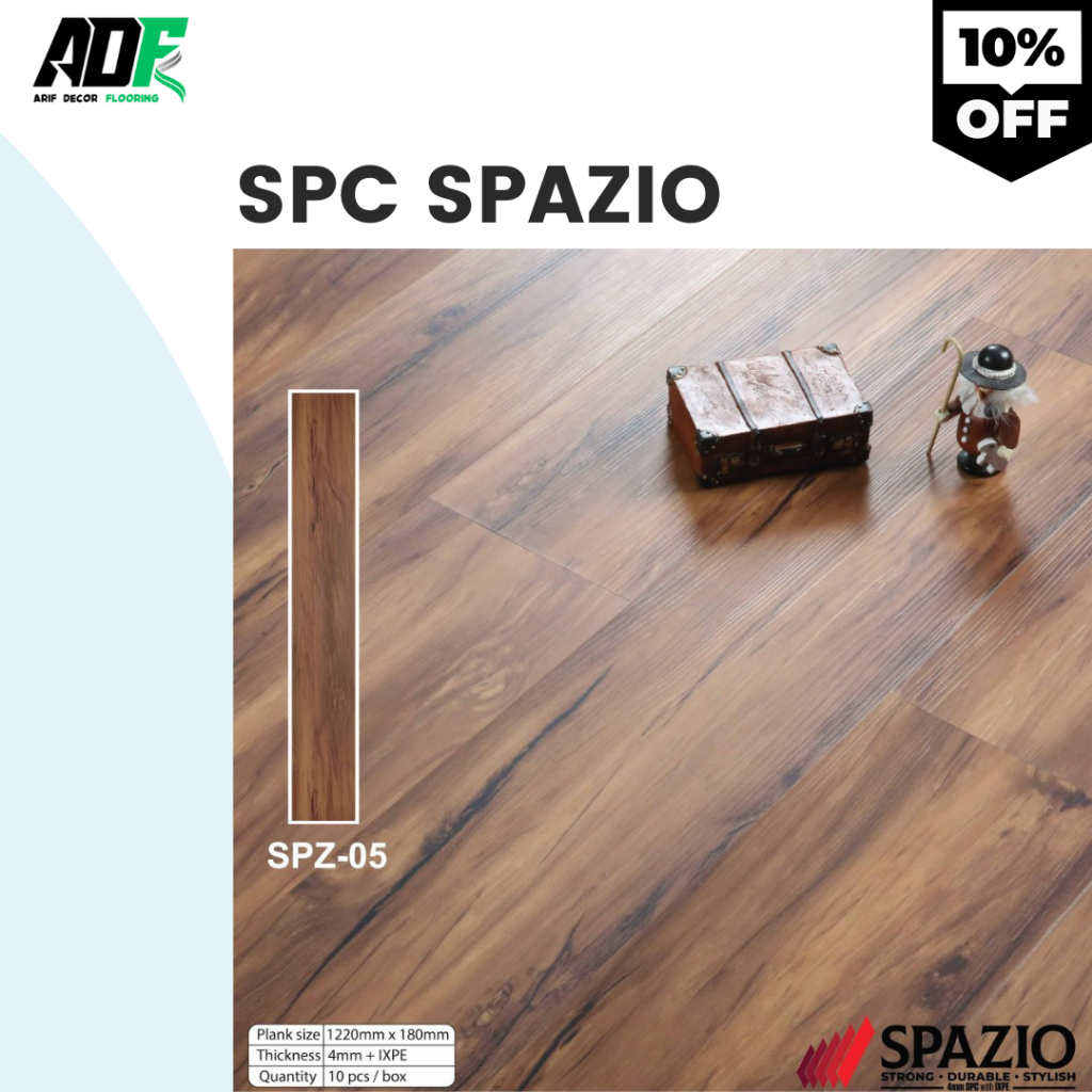 Jual TERBARU SPC SPAZIO Lantai Flooring Rumah Terbaik Motif Kayu