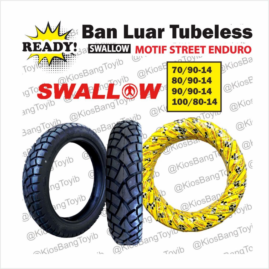 Jual Ban Luar Motor Matic TUBELESS Ring 14 Motif STREET ENDURO Merk