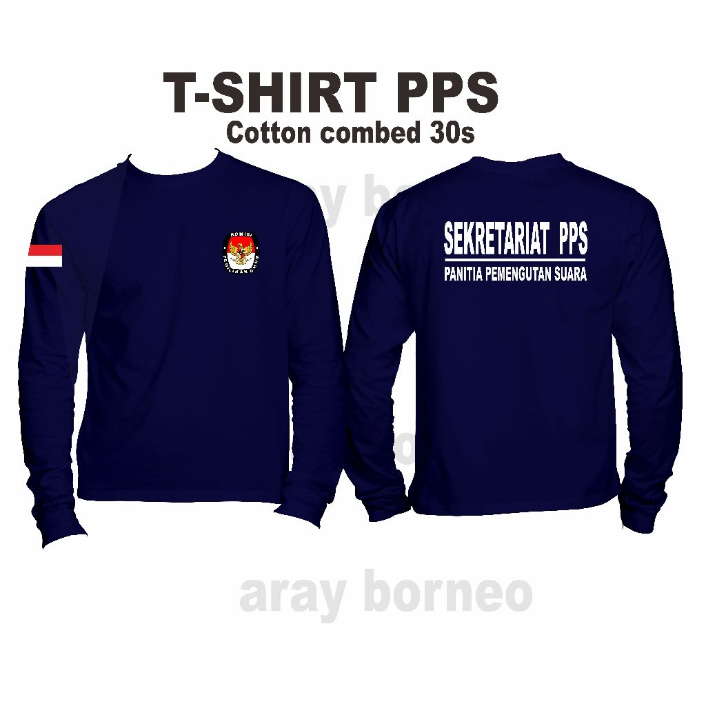 Jual Kaos Distro Premium PPS AYO SUKSESKAN PEMILU 2024 Baju Panitia