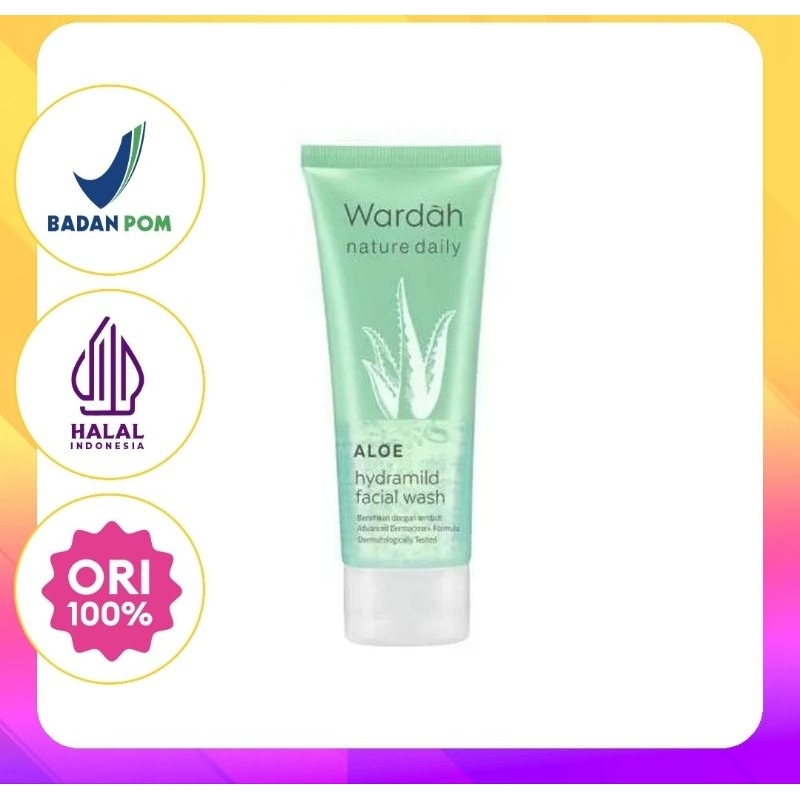 Jual Sabun Muka Facial Wash Wardah Nature Daily Aloe Hydramild Facial