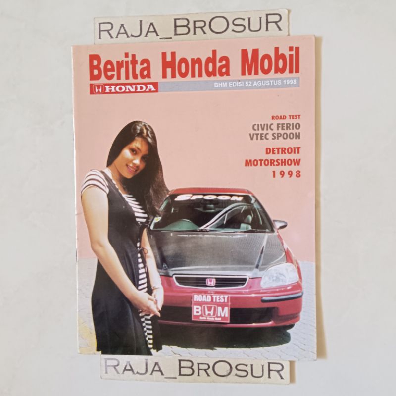 Jual Majalah Buku Bhm Berita Honda Mobil No Agustus Edisi