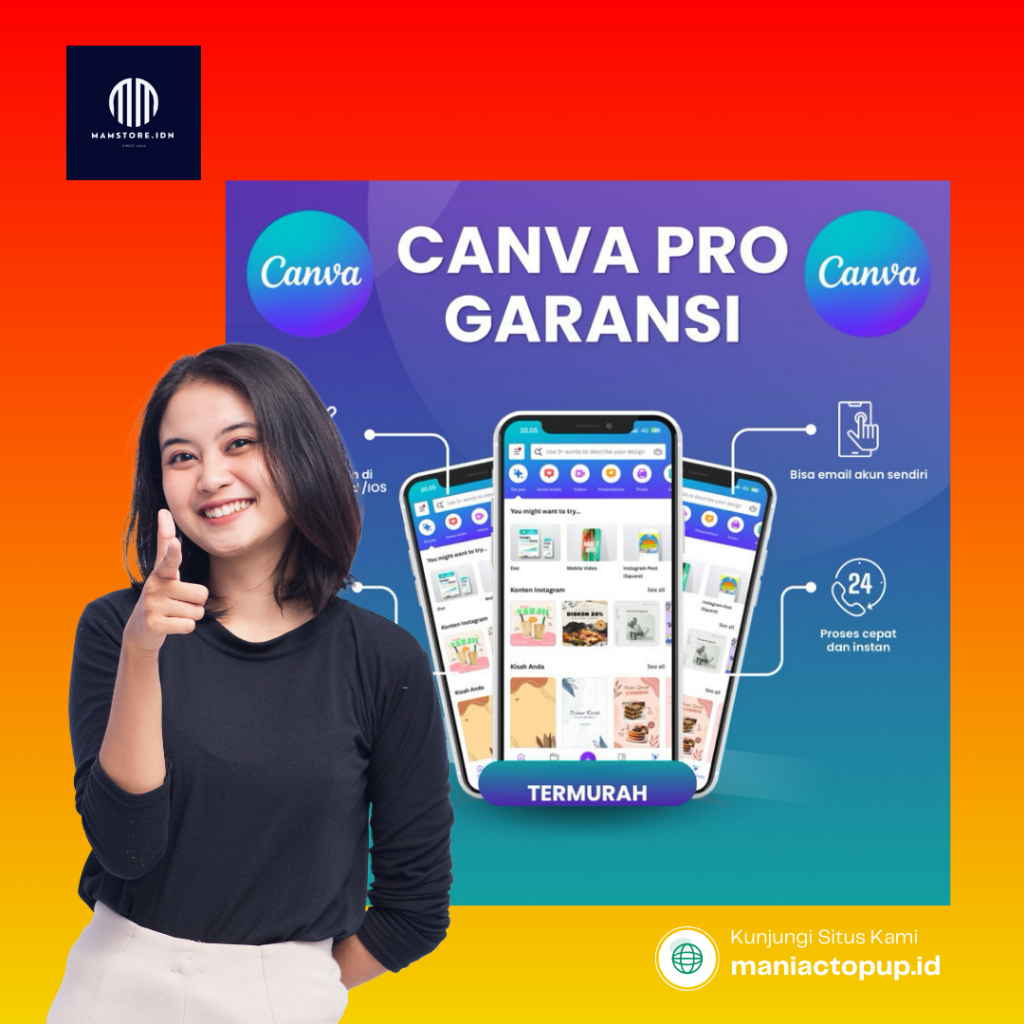 Jual Canva Pro Tahun Full Garansi Untuk Desain Promosi Logo Editing