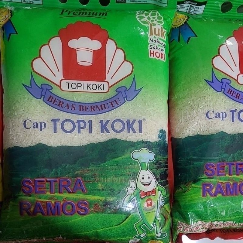 Jual Beras Topi Koki Setra Ramos Kg Shopee Indonesia