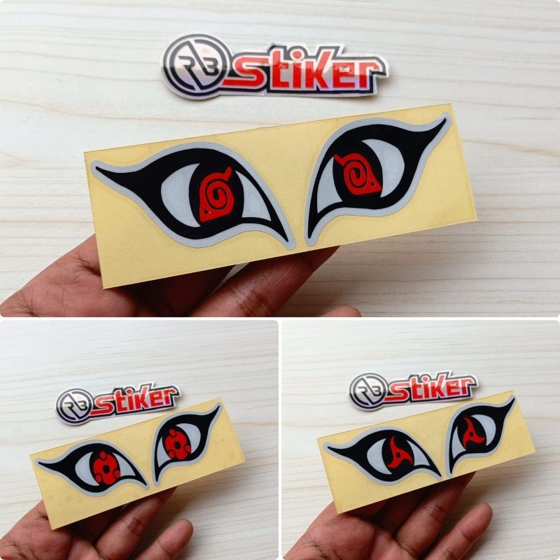 Jual Stiker MATA SHARINGAN UCIHA Sticker Cutting Sharingan Clan Uciha