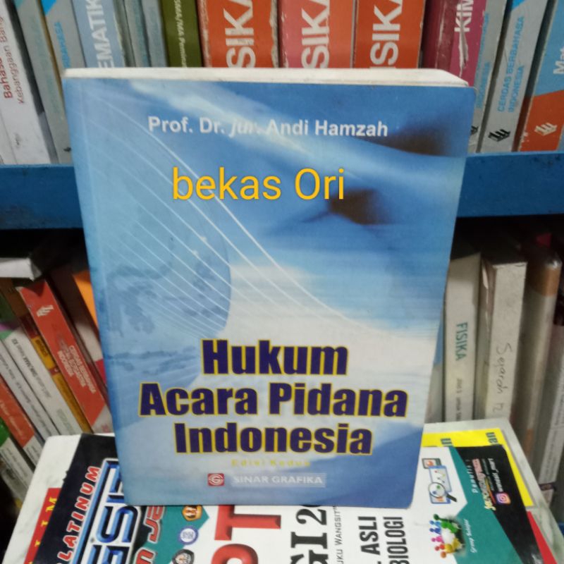 Jual Buku Hukum Acara Pidana Indonesia Prof Dr Jur Andi Hamzah