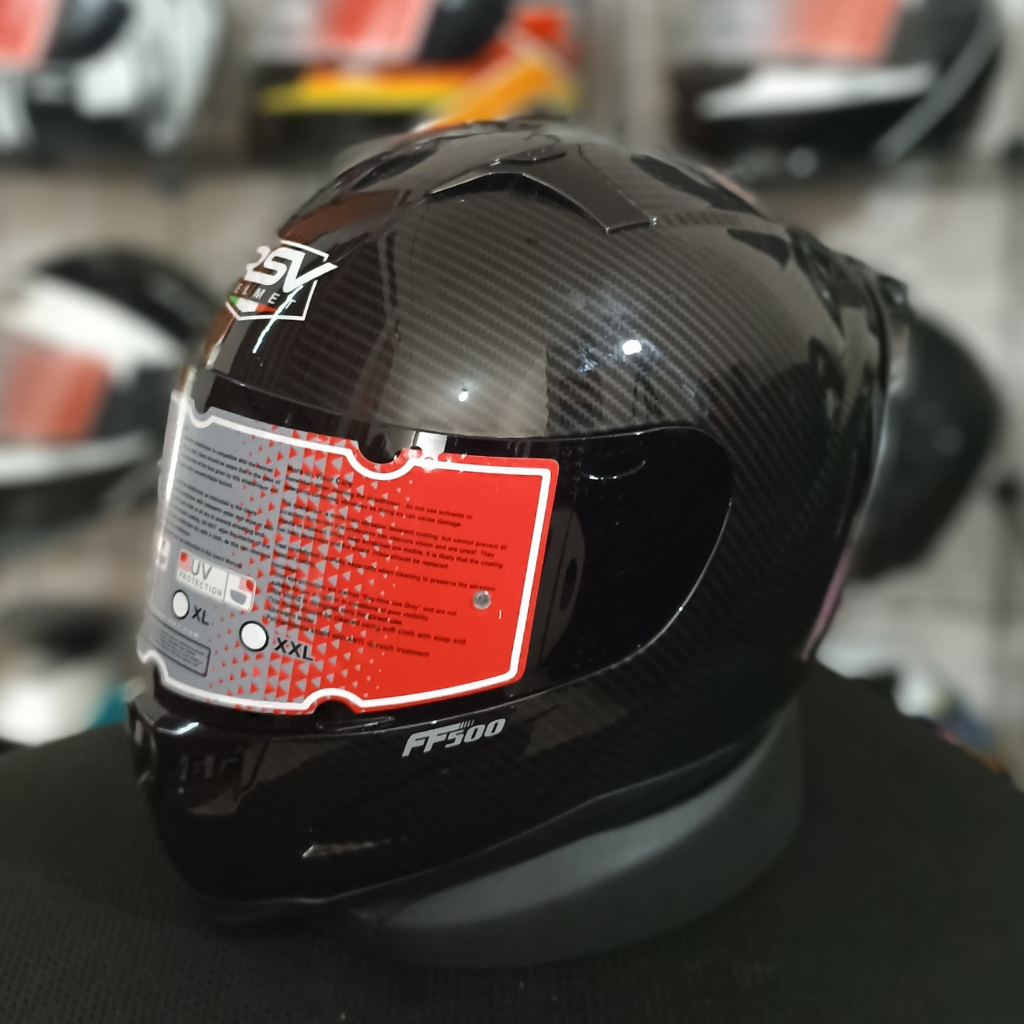 Jual HELM RSV FF500 CARBON GLOSSY PAKET GANTENG Shopee Indonesia