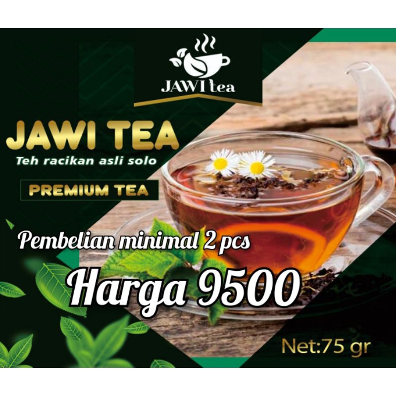 Jual Teh Racikan Solo Jawitea 75g Wangi Sepet Legi Kentel Cocok