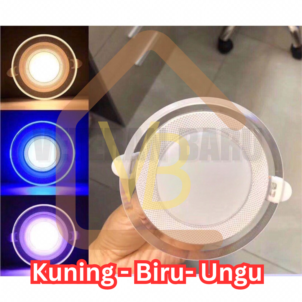 Jual Lampu Downlight Led Warna Watt Kuning Biru Ungu Putih