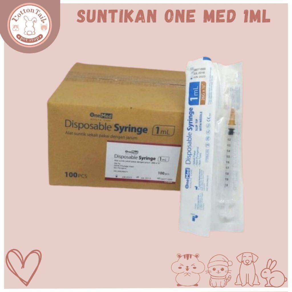 Jual Spuit Suntikan Syringe Ml Merk One Med Onemed Shopee